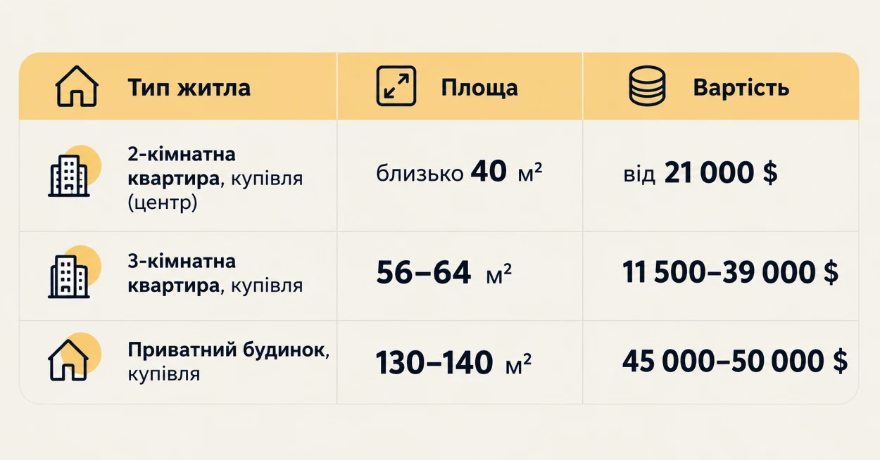 Аналіз оголошень на платформах з продажу житла у Біляївці 