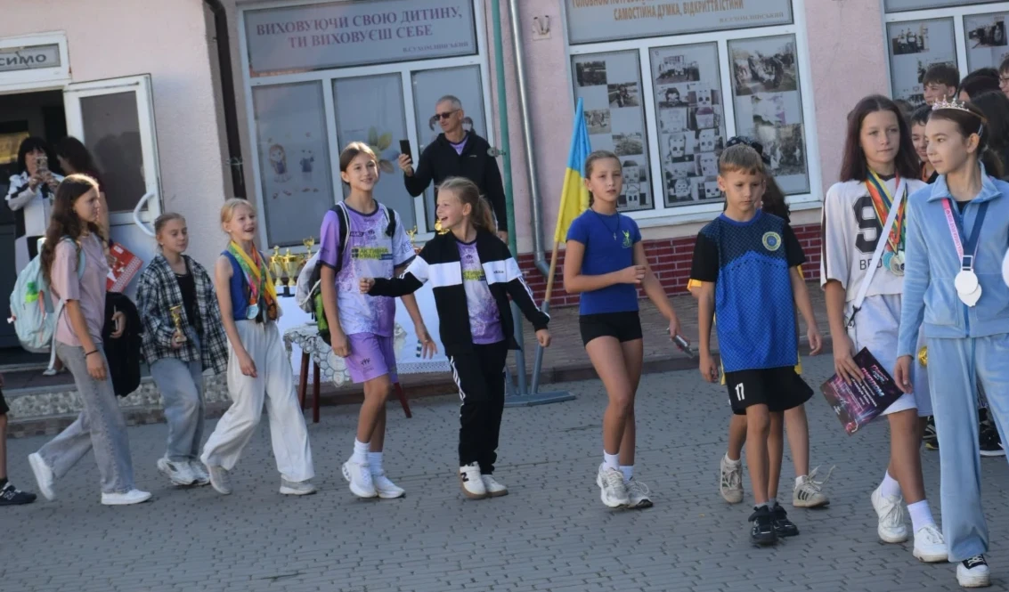 Фото з відкриття Олімпійського тижня у Біляївському ліцеї №1 ім. В.І.Калмика