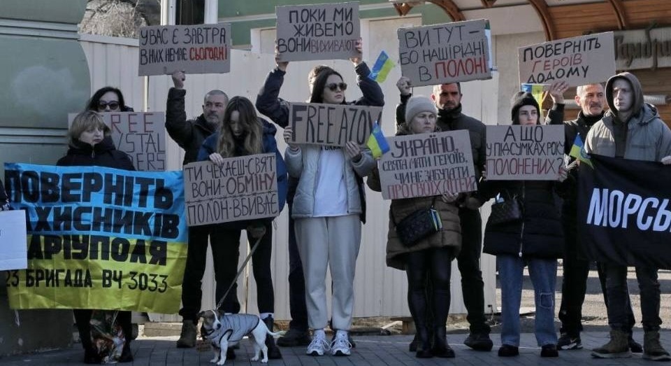 Акція родин зниклих і полонених військових, Одеса 31 рудня 2023