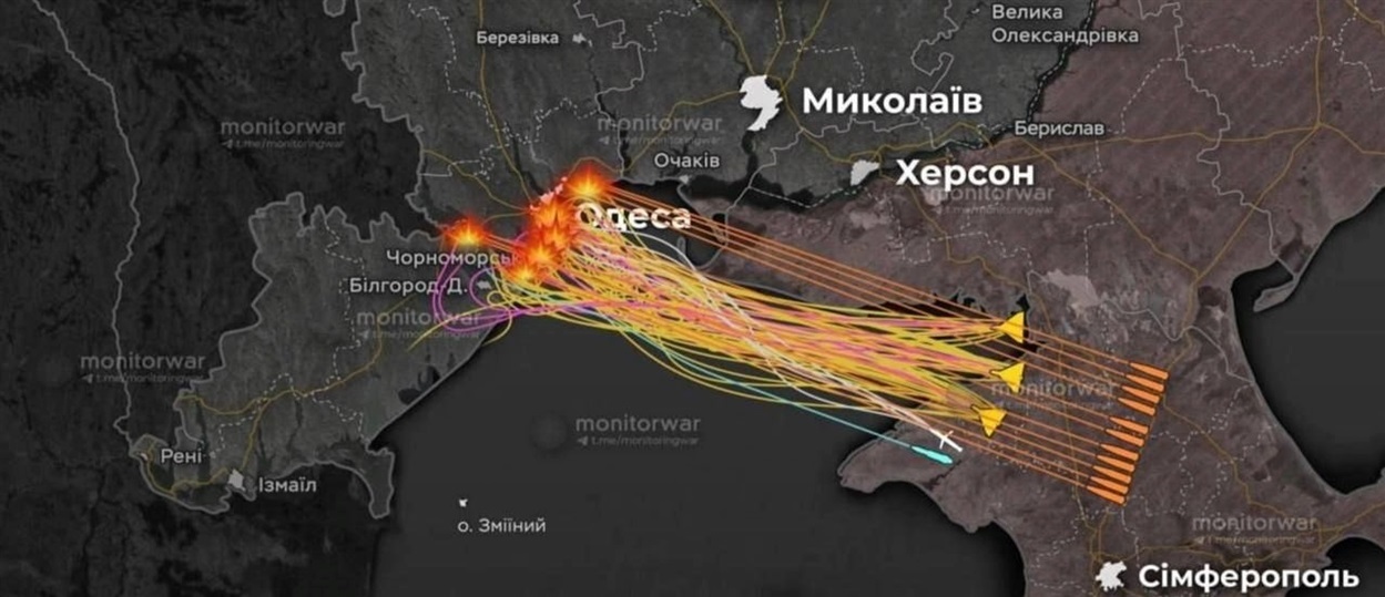 Масована атака на Одещину: в Біляївці чули вибухи, вранці шукали донорів для пораненого військового