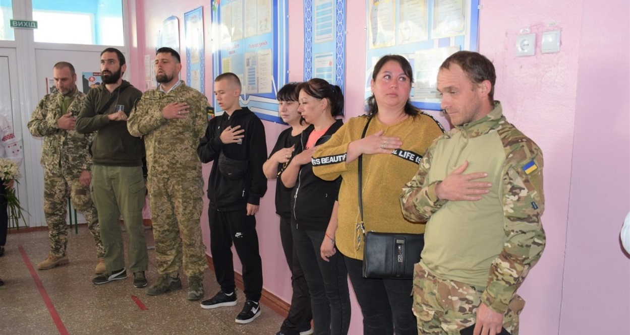 Відкриття меморіальної дошки загиблому воїну Біляївська громада