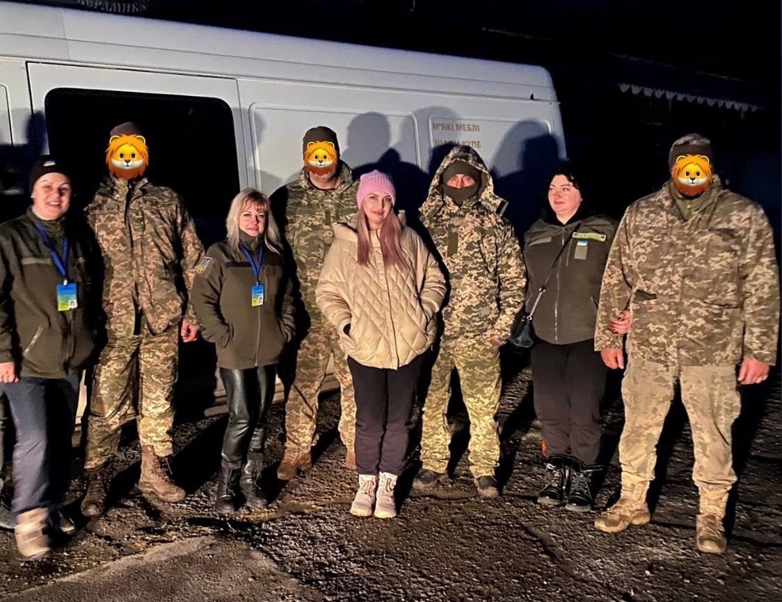 Волонтери з Біляївки під час поїздки в Бахмут