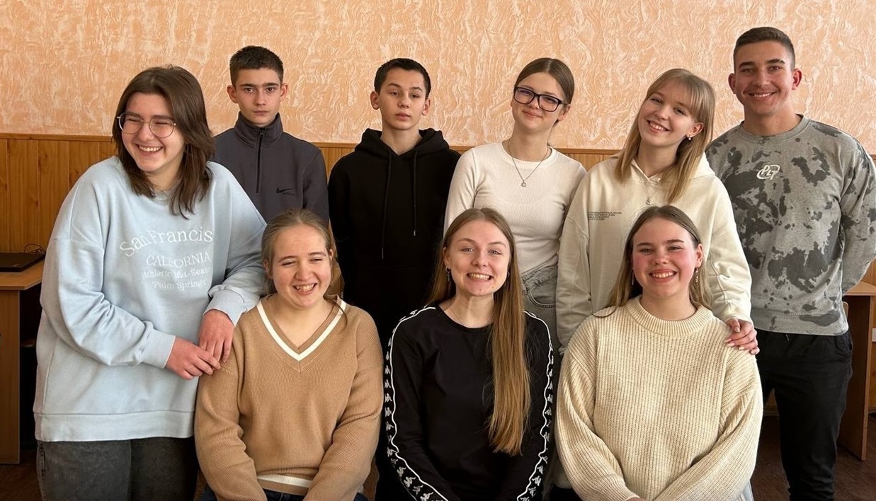 Частина команди шкільного телебачення "Максимус ТВ"