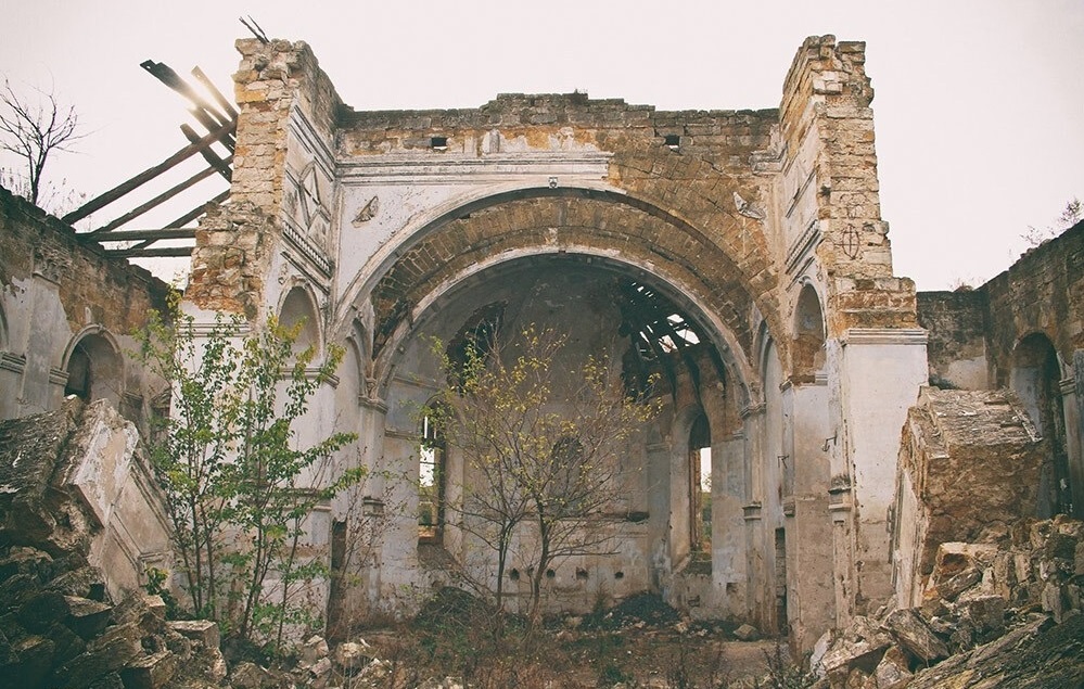 Руїни німецького костелу, с. Кам'янка