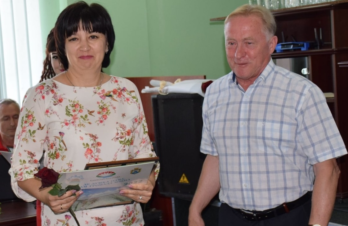 Під час нагородження мешканців громади до Дня Конституції