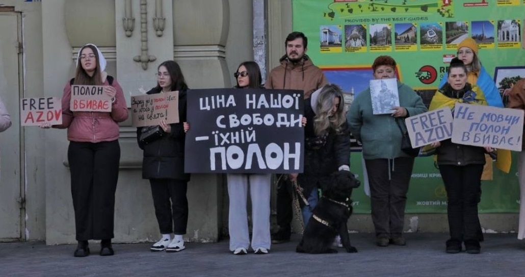 Акція родин зниклих і полонених військових, Одеса 31 рудня 2023