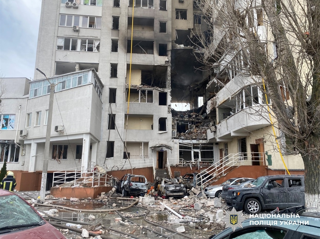 Пошкоджений ЖК "Тірас" в Одесі