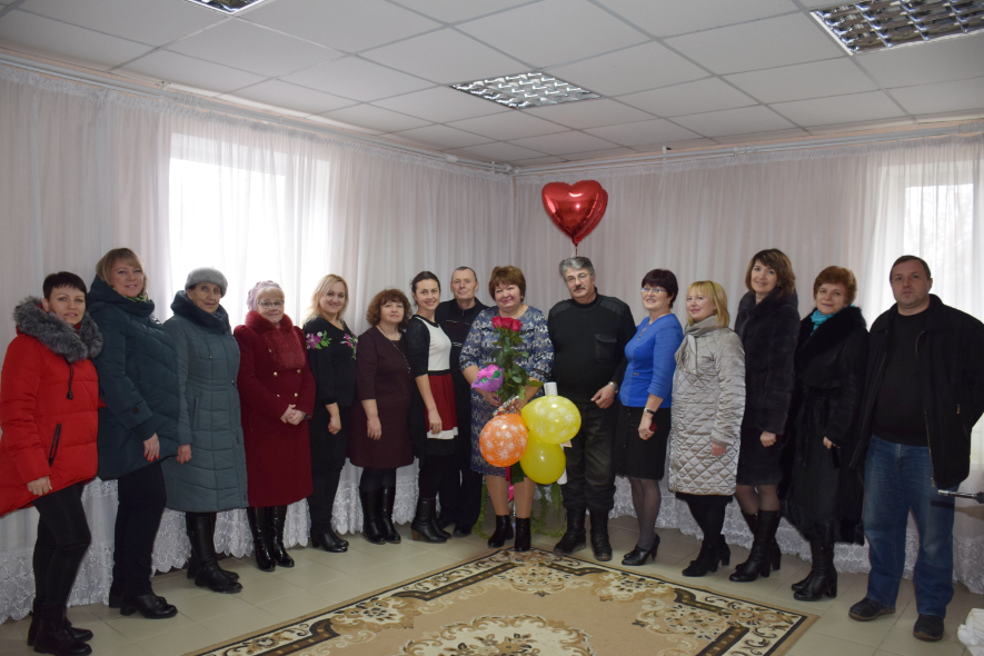 В день одруження пару привітали колеги Світлани