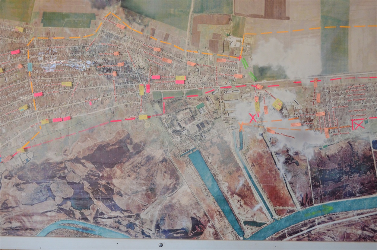 Ось так виглядає карта з позначками контролерів