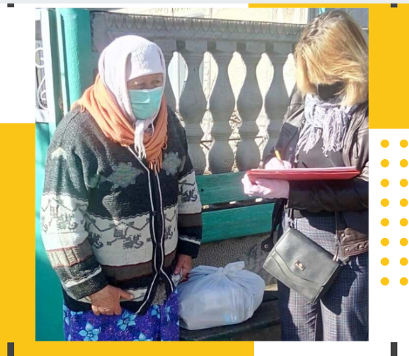 Продуктові набори для мешканців та мешканок Біляївки - частину передав мережевий супермаркет, ще частину місцеві підприємці та благодійники 
