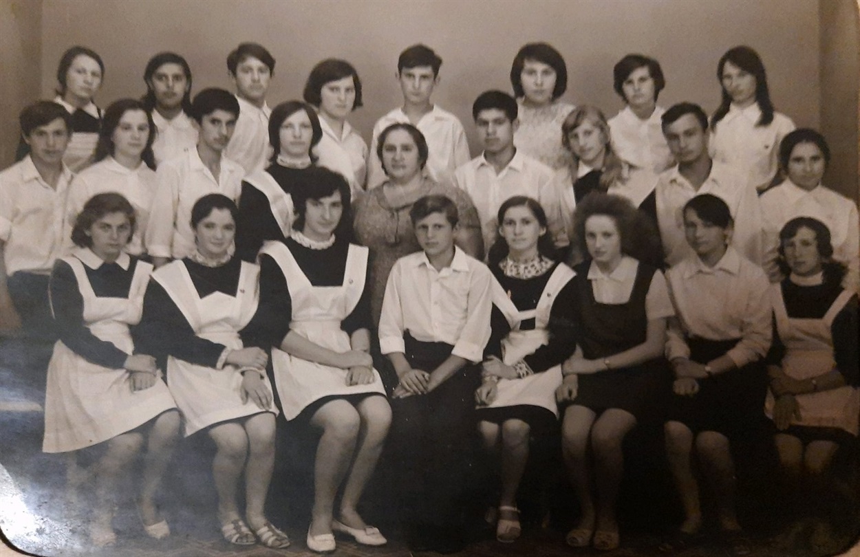 10 клас, 1974 рік, Біляївська школа №1, класний керівник В.А.Стиркул