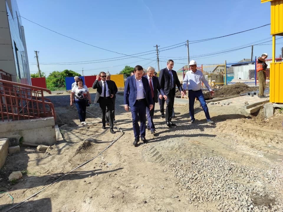 На будівництві дитсадка в Усатове