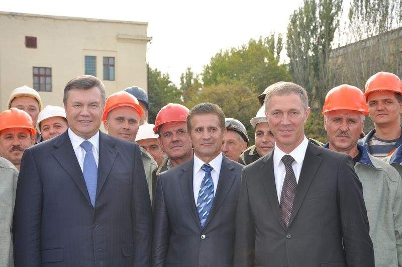 Володимир Сальдо приймає Віктора Януковича у Херсоні / Фото Херсонської міськради
