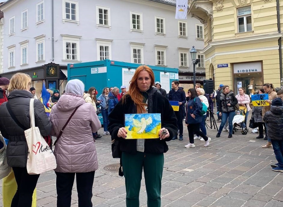 Тетяна також долучається до акцій, які проходять на підтримку українців в Австрії