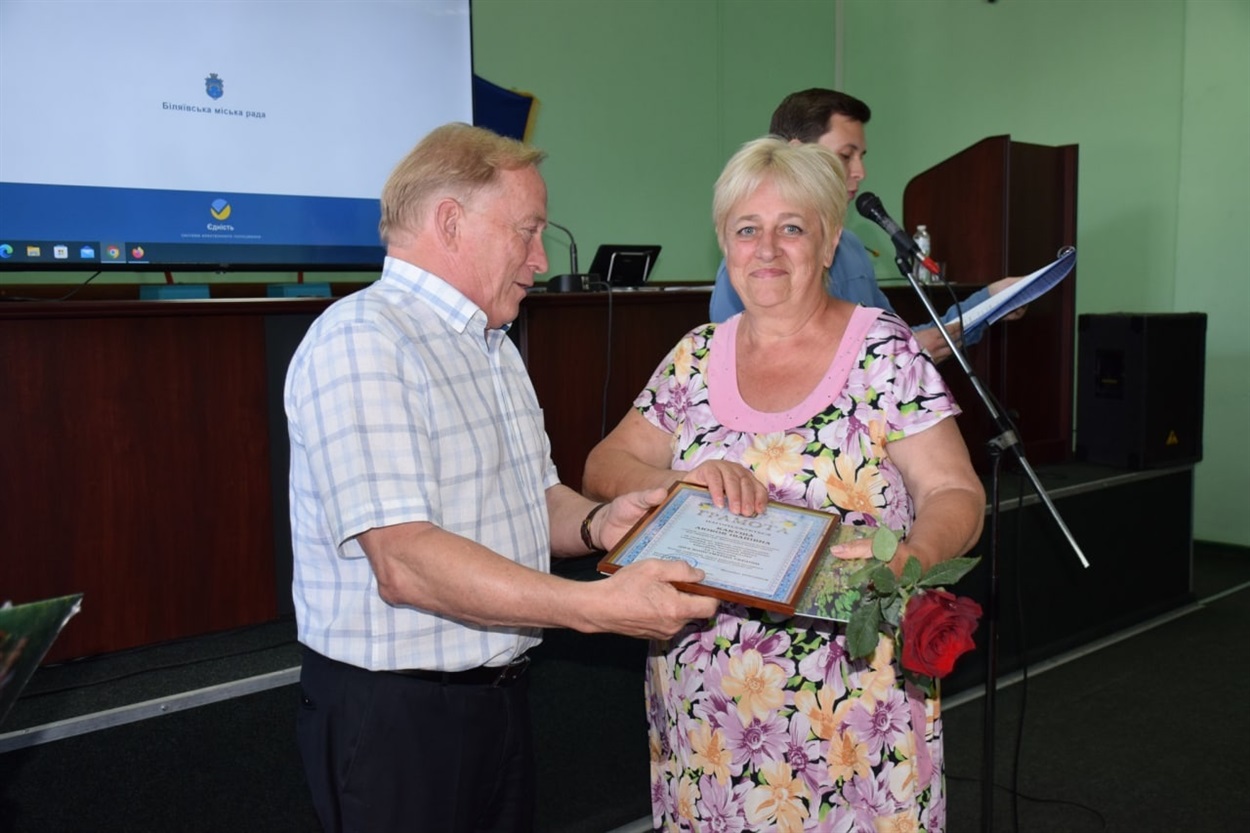 Під час нагородження мешканців громади до Дня Конституції