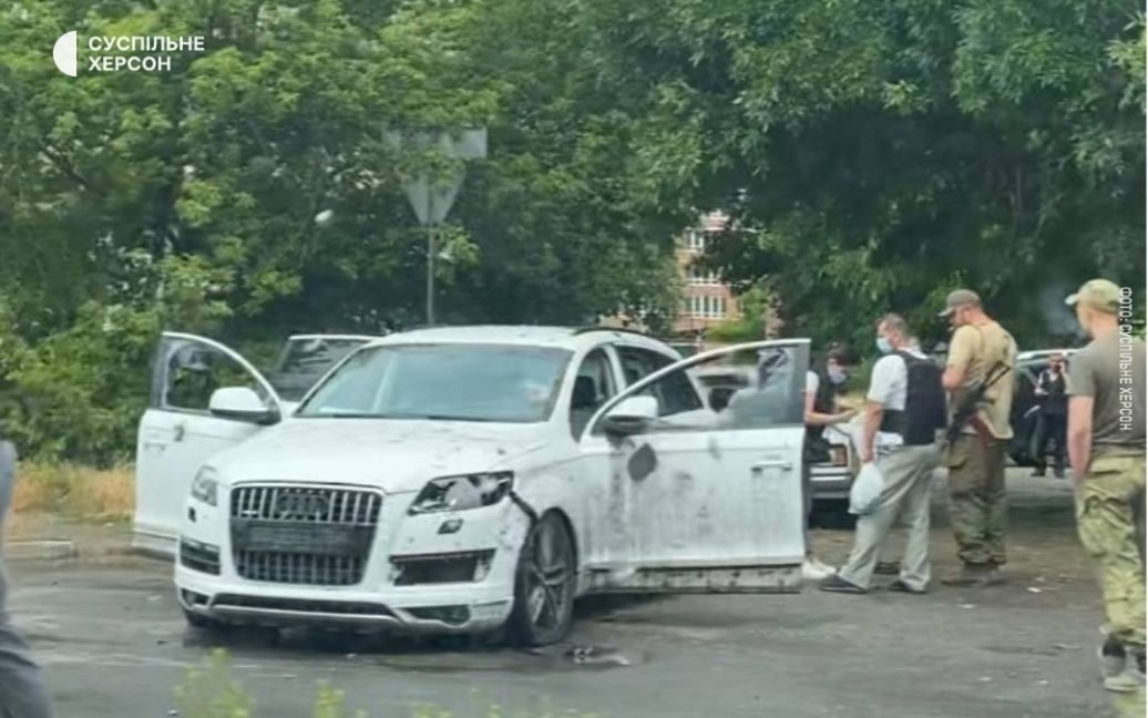 Авто Соболєва після вибуху