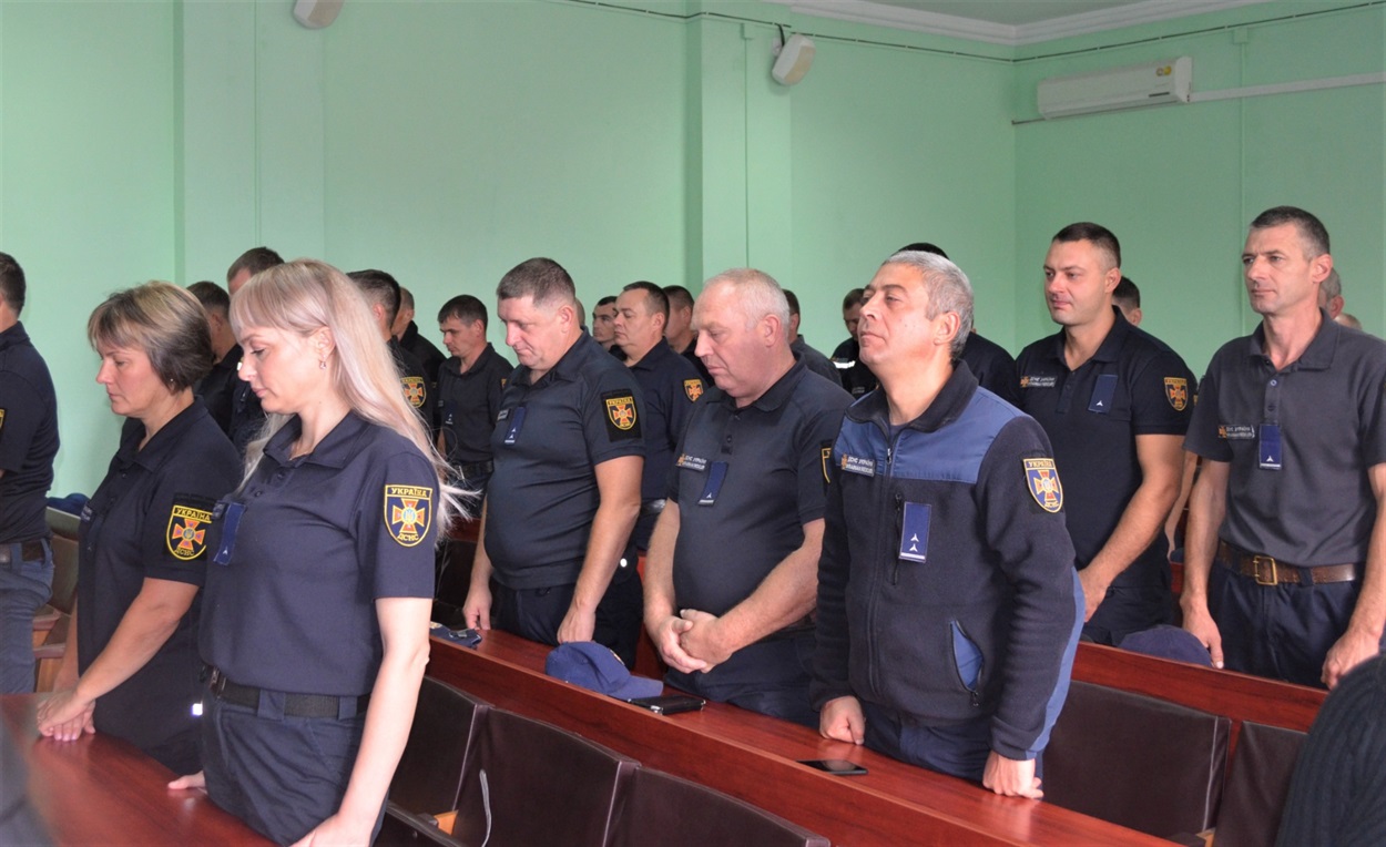 Під час вітання до Дня рятівника. Біляївка 2022
