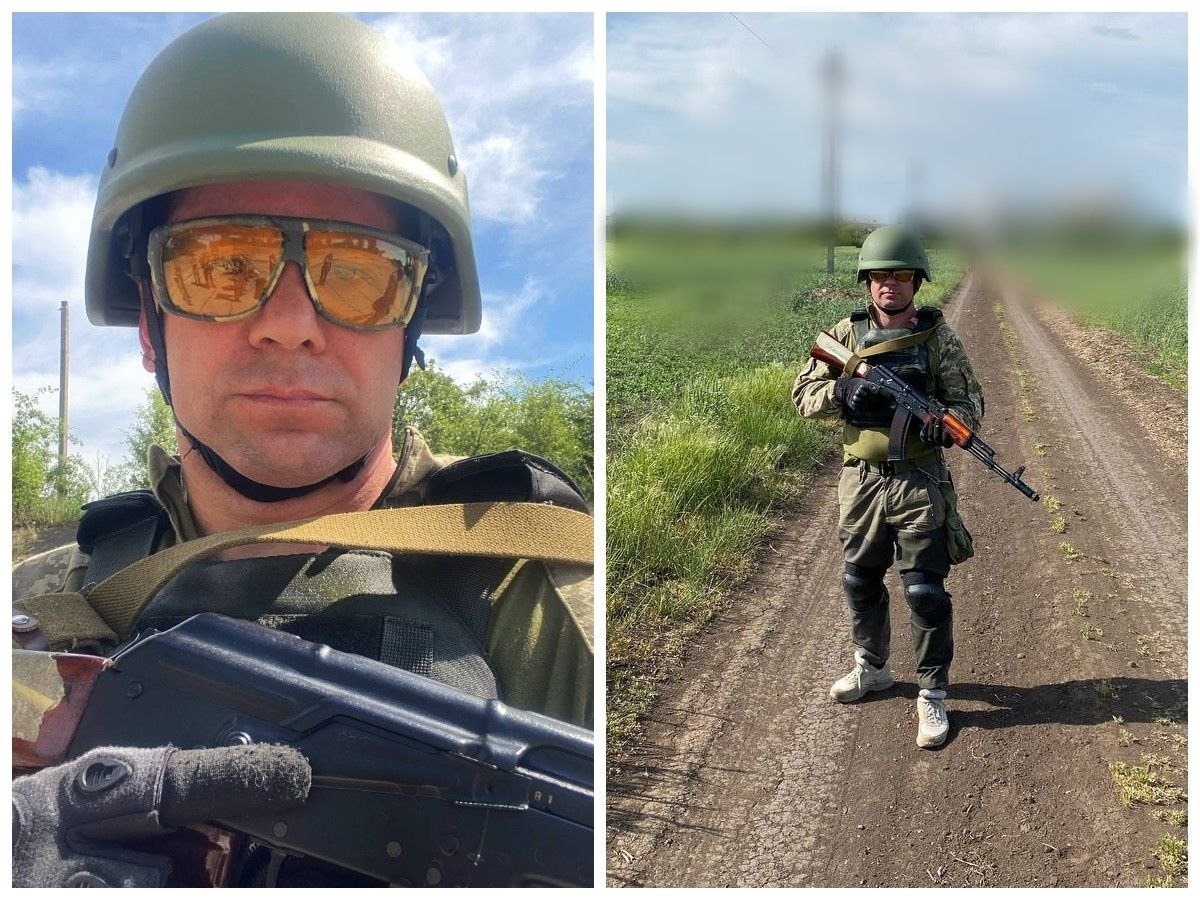 Дмитро Кабаненко під час проходження військової підготовки