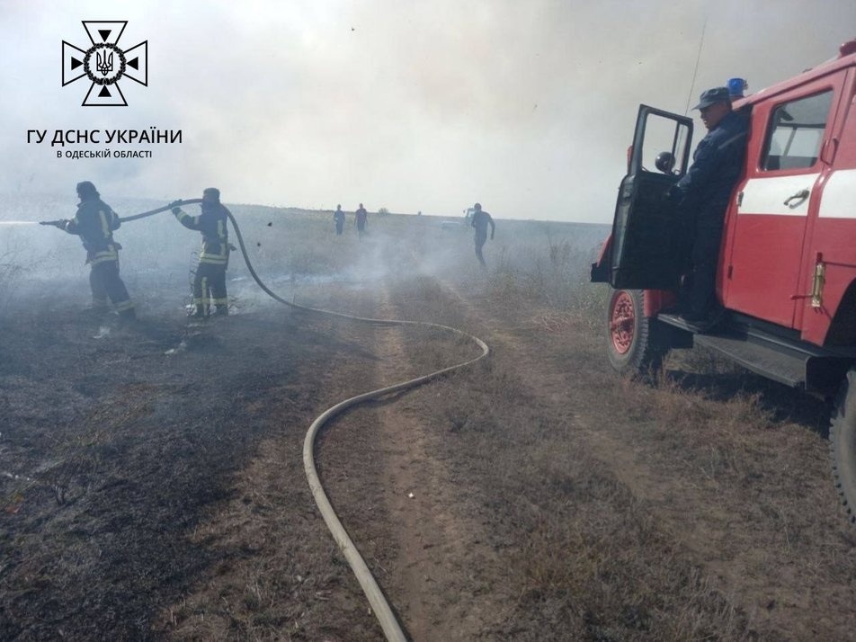 Рятувальники ліквідовують пожежу в заповіднику 