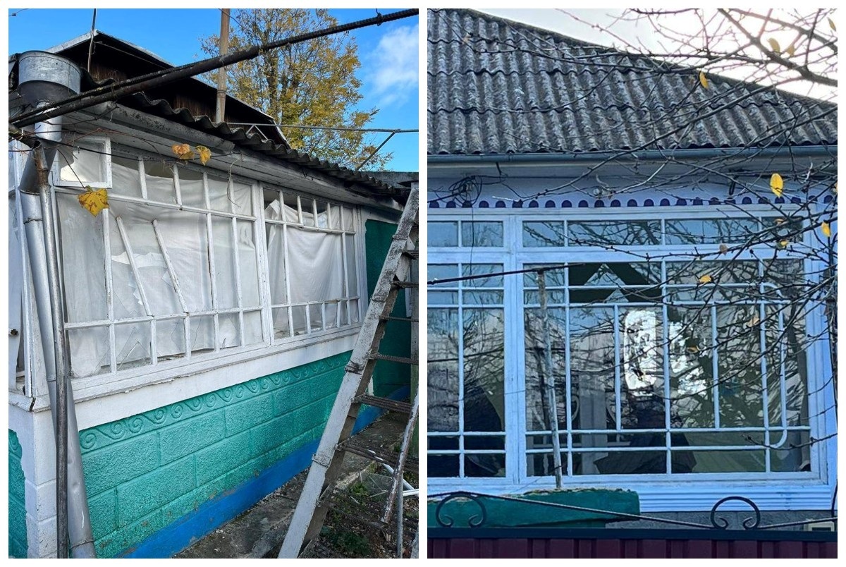 Вибухова хвиля пошкодилв вікна будинків у Наславчі