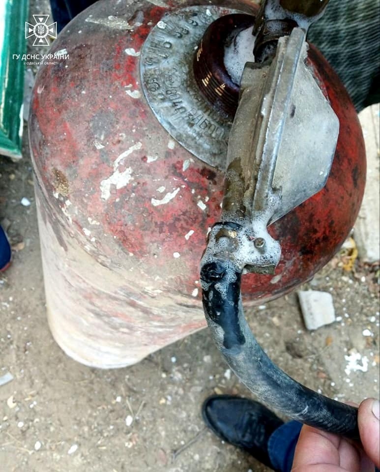 Газовий балон, який спричинив вибух