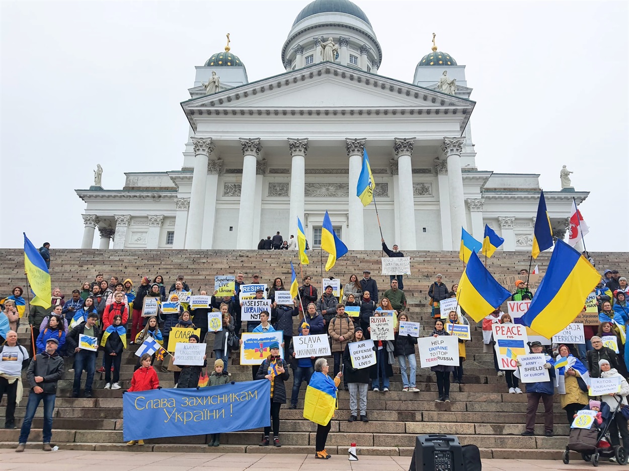 Українці, які влаштовують у Фінляндії мітинги на підтримку України