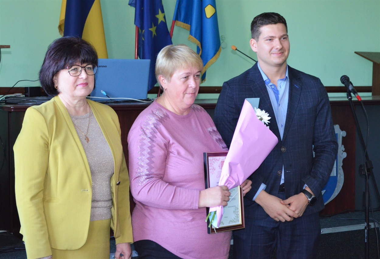 Під час святкового заходу до Дня працівників соціальної сфери та Дня працівників культури, Біляївка 2022 р