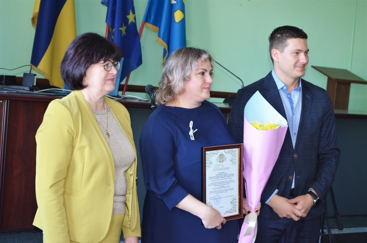 Під час святкового заходу до Дня працівників соціальної сфери та Дня працівників культури, Біляївка 2022 р