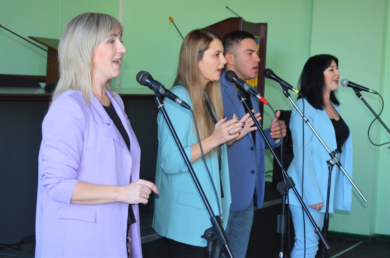 Під час святкового заходу до Дня працівників соціальної сфери та Дня працівників культури, Біляївка 2022 р