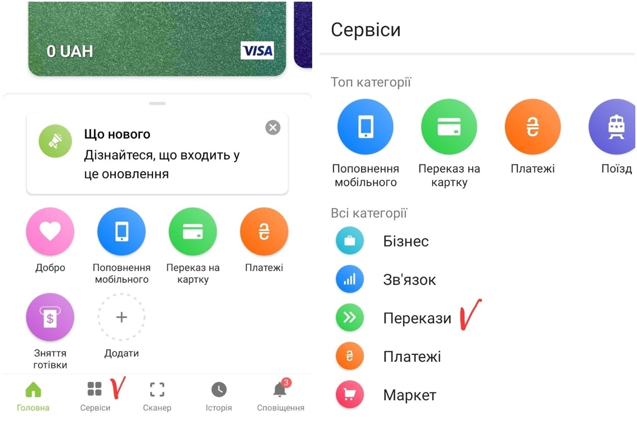 Як зарахувати міжнародний грошовий переказ ЮНІСЕФ на карту онлайн