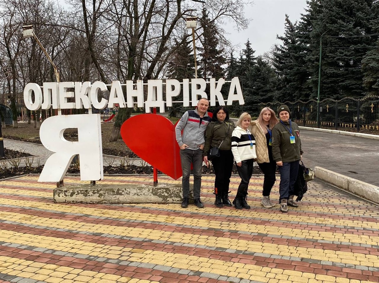 Волонтери з Біляївки під час поїздки в Бахмут