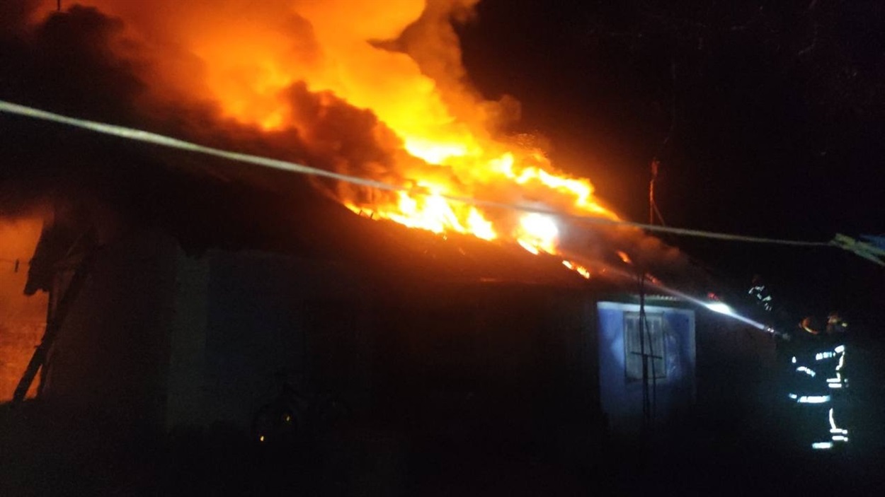 Пожежа у Біляївці 27 грудня