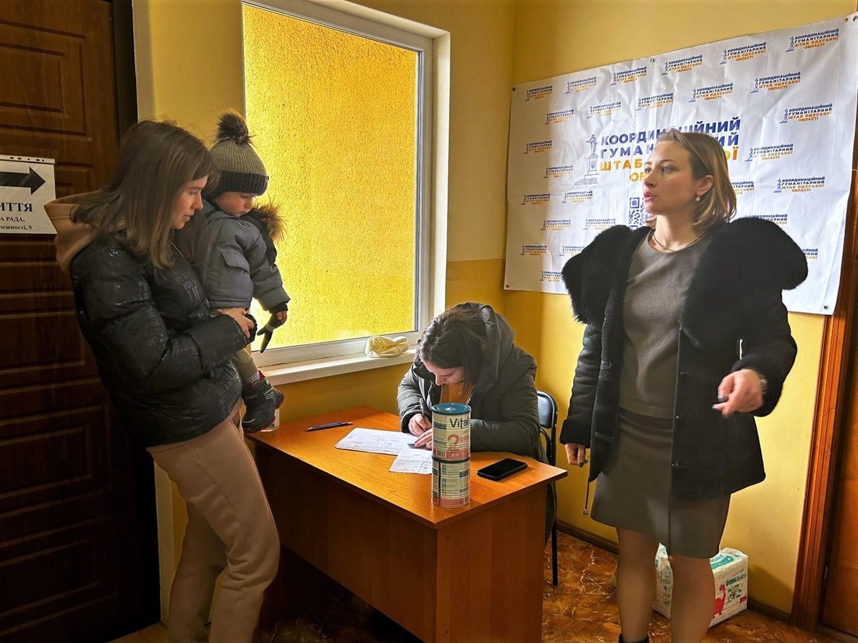Гуманітарна допомога переселенцям Біляївська громада