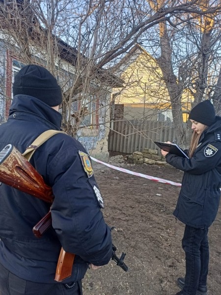 На місці події, де стався вибух