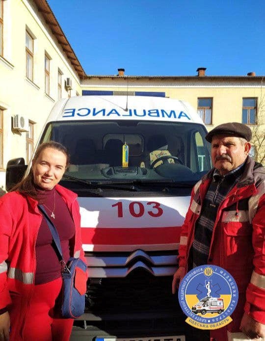 Бригада швидкої, яка приймала пологи на дому у місті Кілія, що на Одещині