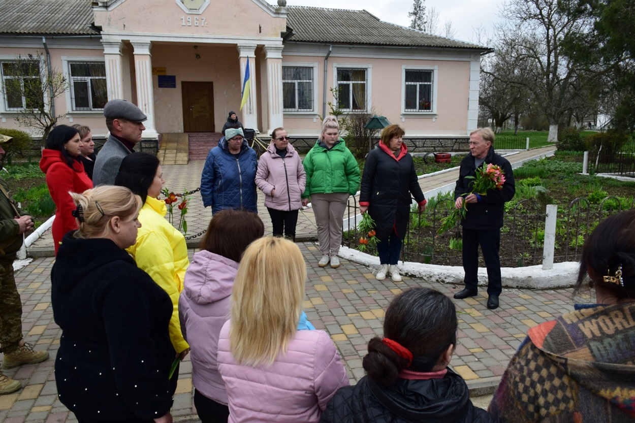 День визволення Біляївської громади від румунсько-фашистської окупації 2023, покладання квітів