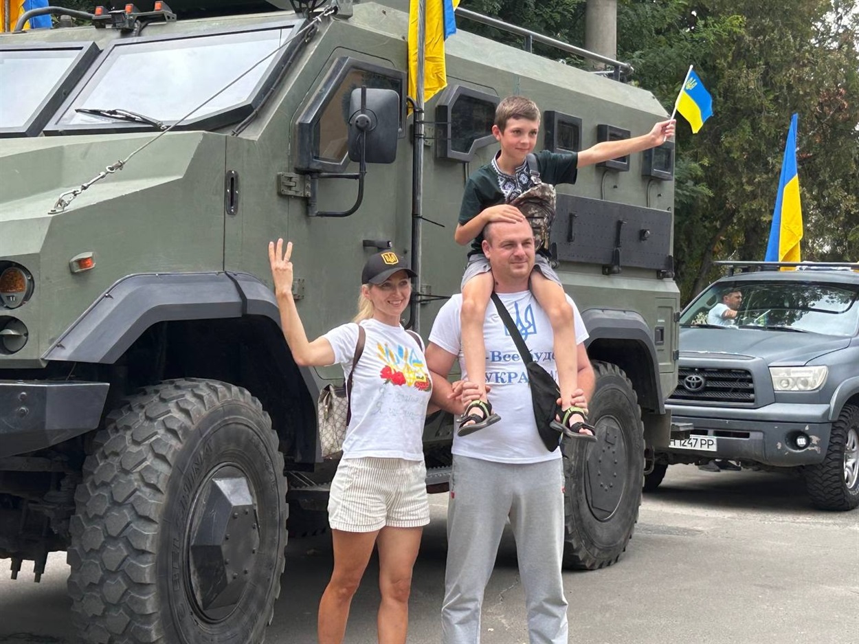 Патріотичний автопробіг до Дня Державного Прапору 2023 Біляївка