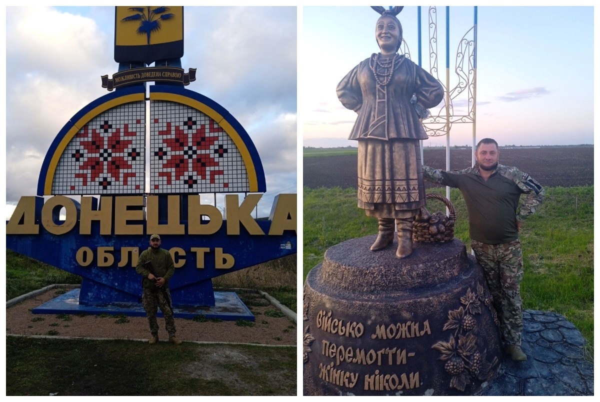 Сергій Савчук під час служби на Донеччині 