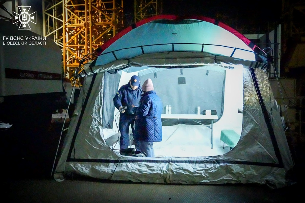 Пункти обігріву для постраждалих, Одеса 