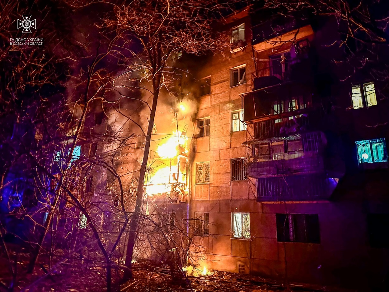 Наслідки атаки дронів, Одеса 17 січня
