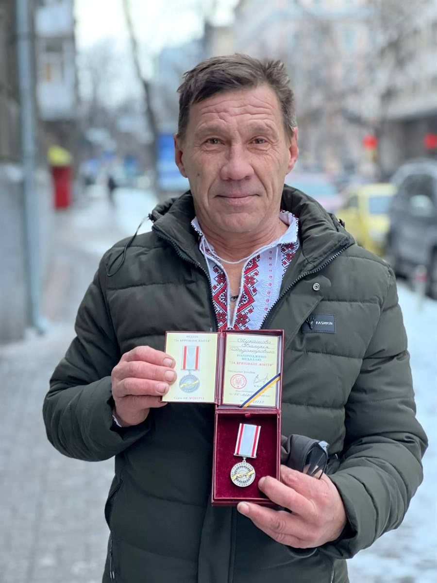 Комунальник Валерій Лукашов отримав медаль від президента 