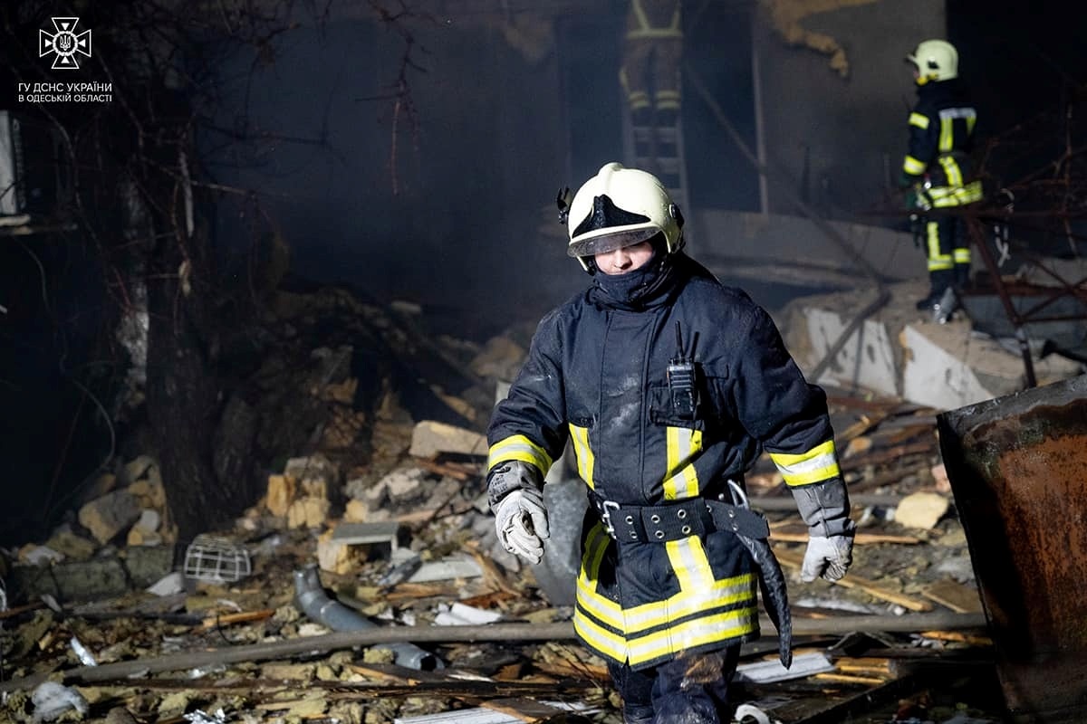 Наслідки ворожої атаки  Одеса 22 лютого 2024