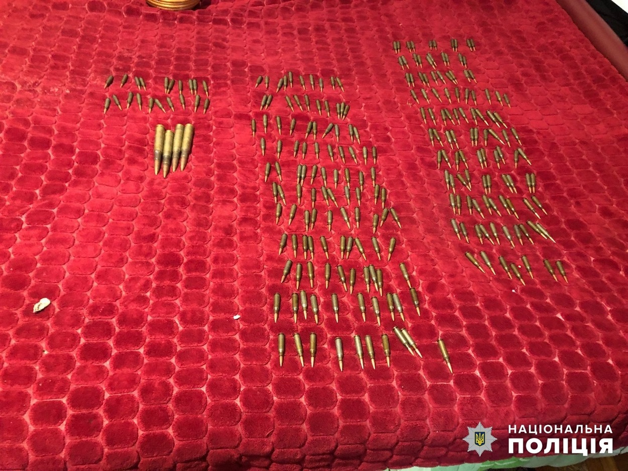 Під час обшуків у чоловіка знайшли 200 набоїв 