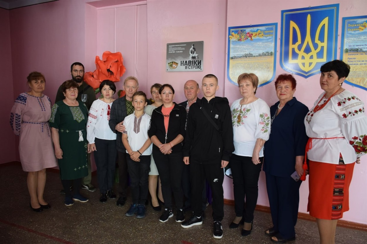 Відкриття меморіальної дошки загиблому воїну Біляївська громада