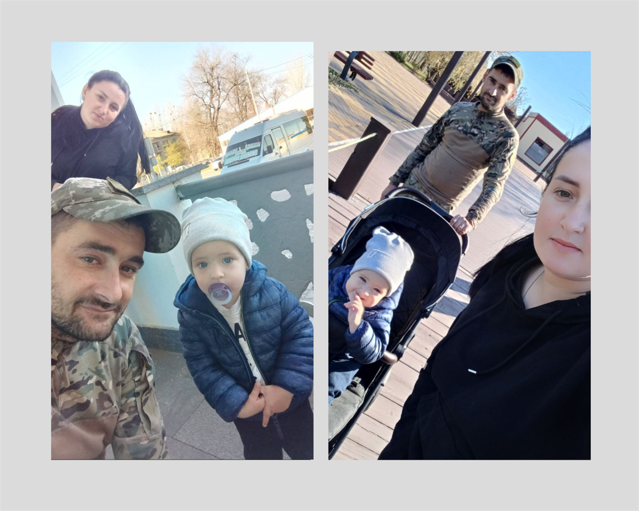Віталій був щасливий, коли дружина та син приїхали до нього у прифронтову зону