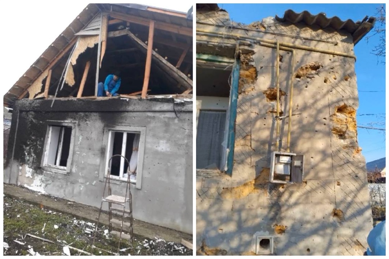 Будинки у Чорнобаївці пошкоджені обстрілами