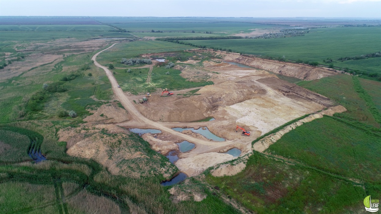 Територія Одеського району, де видобувають пісок