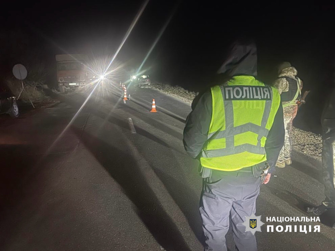 Фото з місця ДТП на блокпосту в селі Яськи, Одеський район 