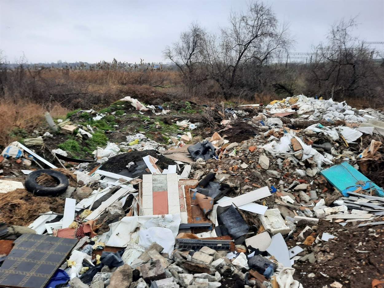 Сміттєзвалище на березі Куяльницького лиману