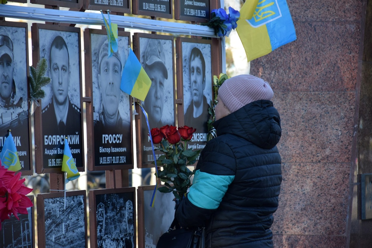 Стела загиблим Героям громади Біляївка